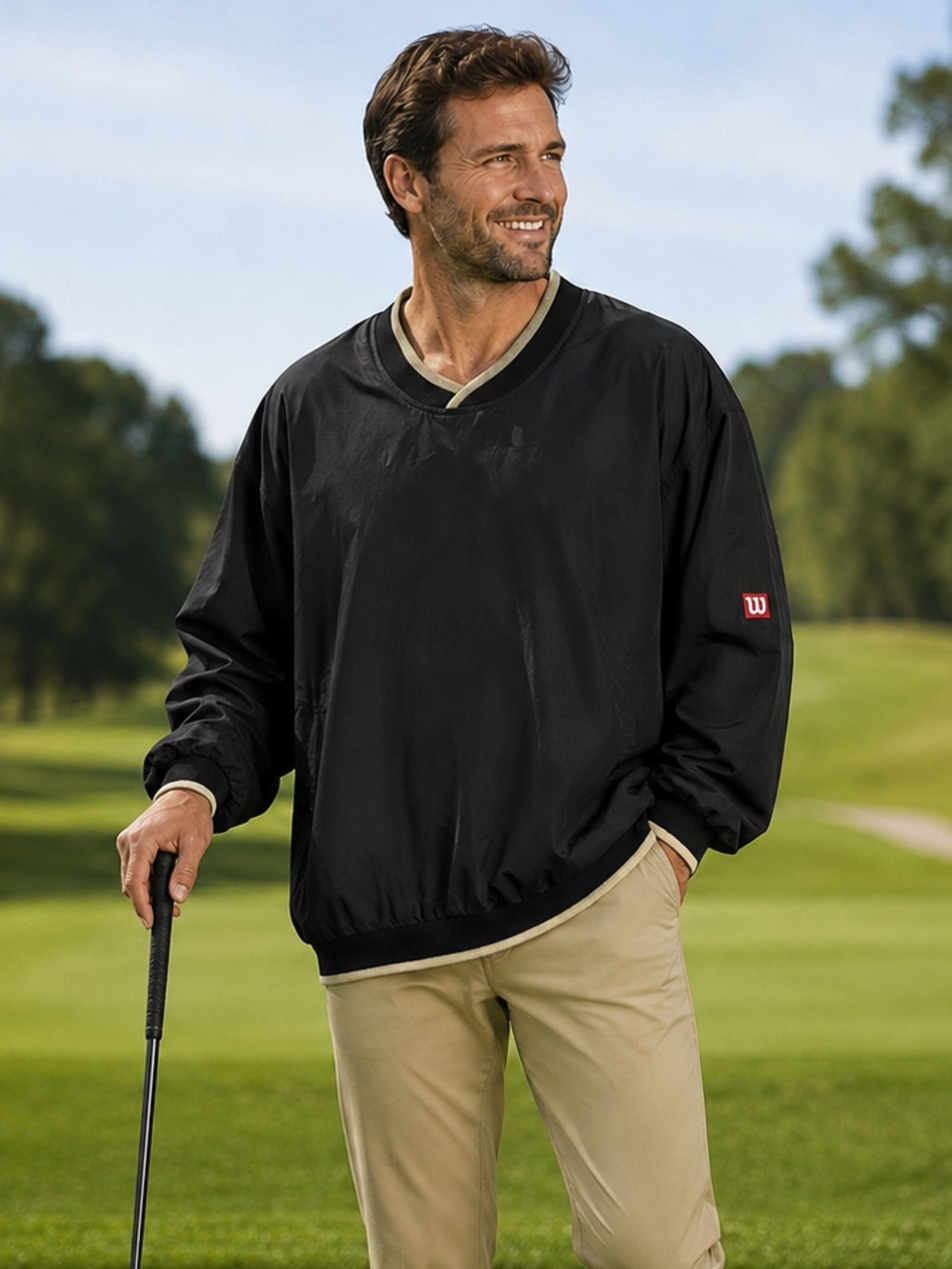 Wilson Sports Pullover Windbreaker XXL Golf Baseball Retro Athletic